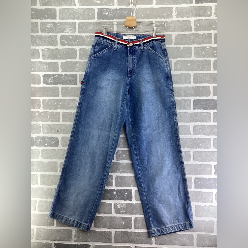Y2K 2001 Tommy Hilfiger Logo Branded Carpenter Jeans‎ Size  4